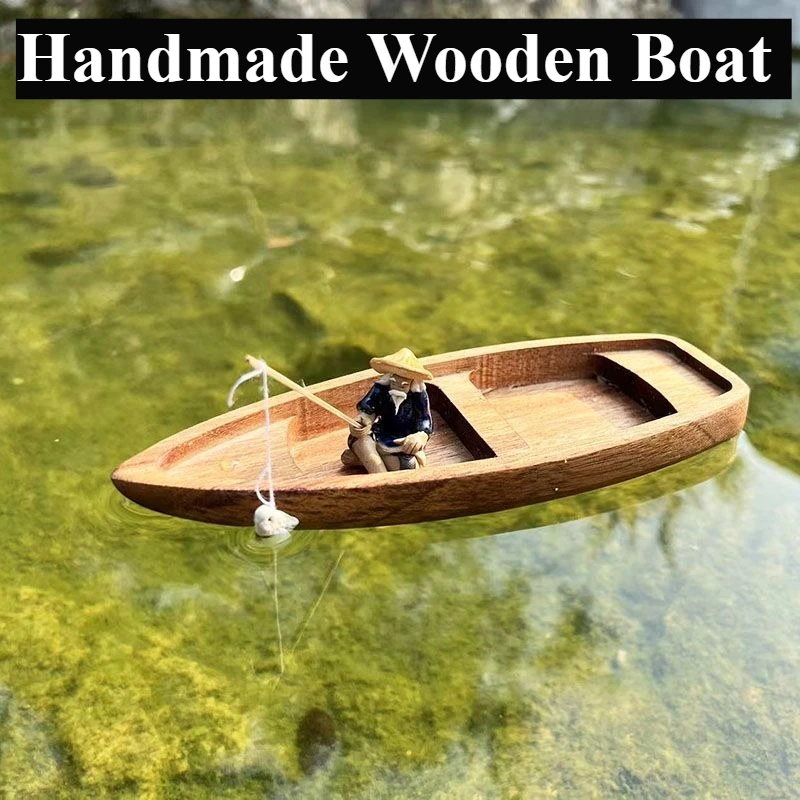 Handmade Wooden Boat Mini Floa - Fishing Boat Oar review and price