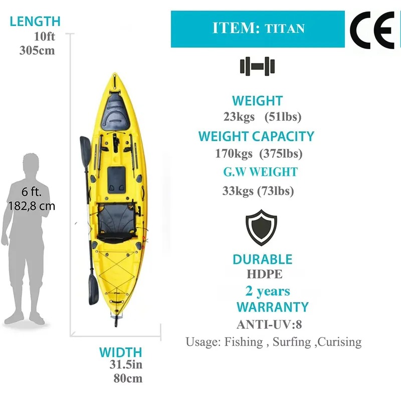 10ft Single Seat Sit on Fishin - Fishing Boat Paddle review and price