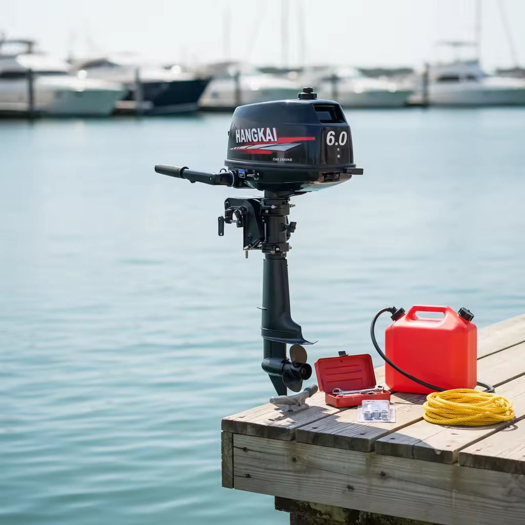 Wholesale HANGKAI 6HP 2 Stroke - Fishing Boat Outboard Motor review and price