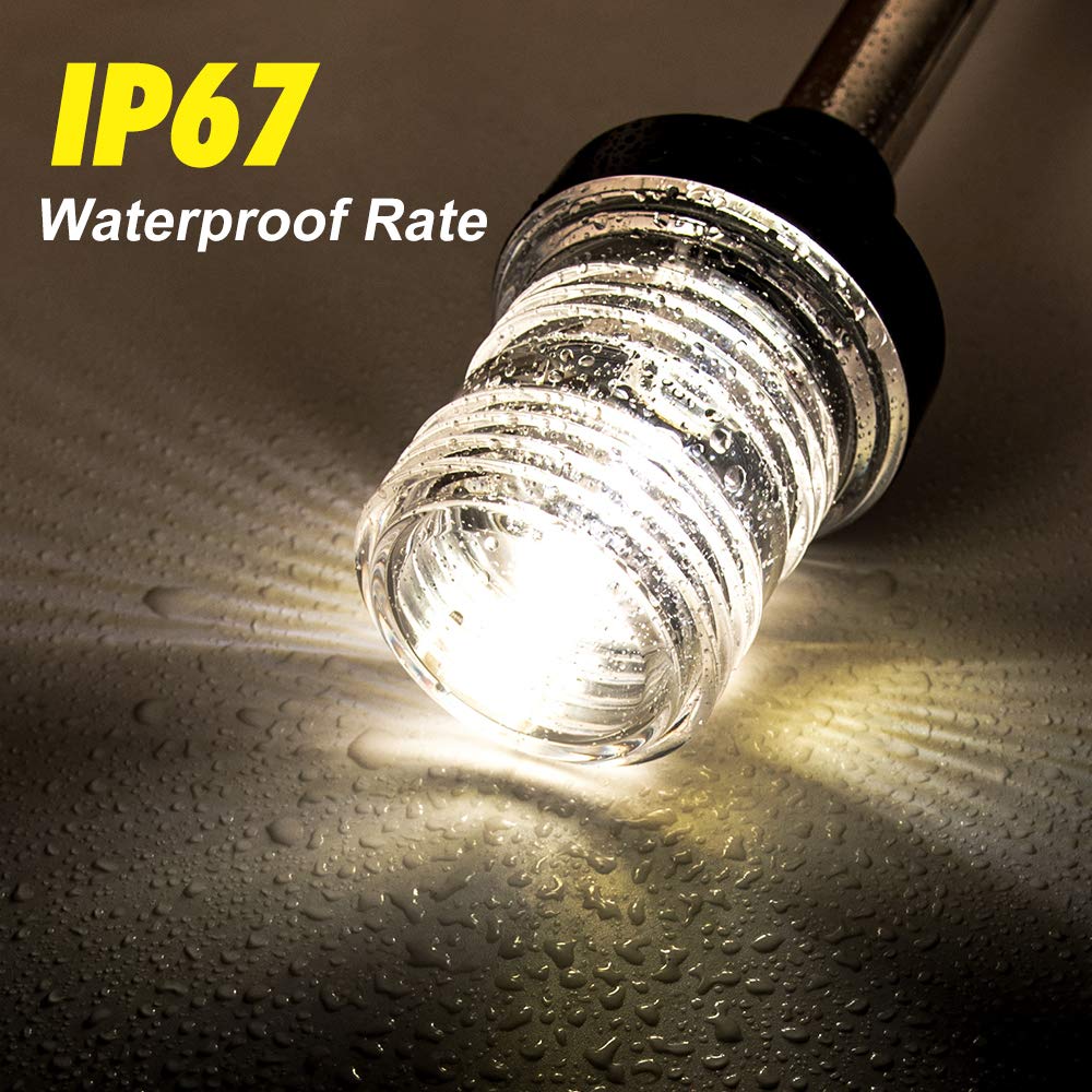 360 Degree White LED Fold Down - Fishing Boat Navigation Light review and price