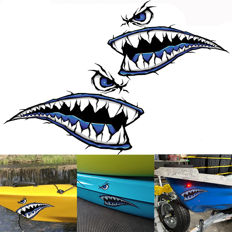 2PCS Shark Teeth Mouth Boat St - Fishing Boat Paddle review and price
